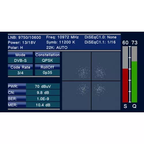 Анализатор спектра SatLink WS-6980 DVB S2/T2/C HD Combo Spectrum