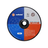 Кабель 50 Ом Radiolab RG-58 C/U black Premium Low Loss Coax MIL-C-17D (медь, бухта, 100м) витая жила