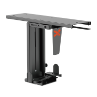 SM1 Uniteki Крепление универсальное, телескопическое, поворотное, раздвижное, подстольное, настенное для системного блока