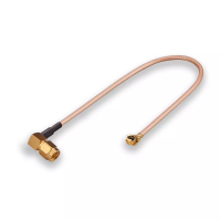 Пигтейл U.Fl - SMA (male) угловой, длина 250 мм KROKS [1708]