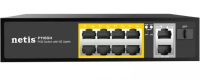 Коммутатор Netis P110GH 8-​портовый PoE+2XGE+SFP